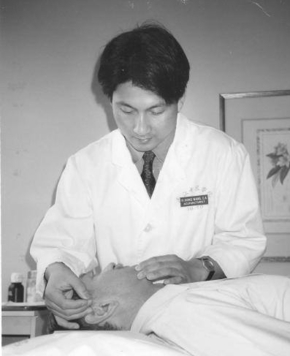Dr. Wang teaching acupuncture in 1992.